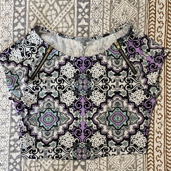 Multicolor crop top - Picture 1 of 4